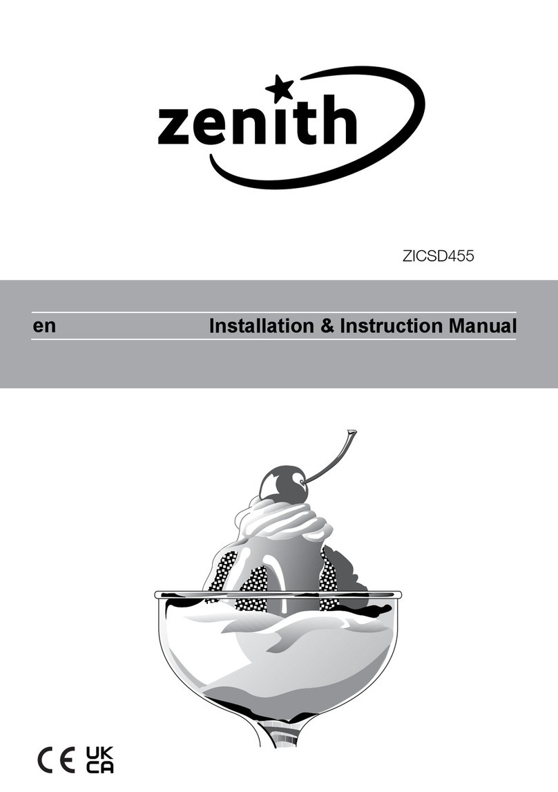 Zenith ZICSD455 Installation instructions manual