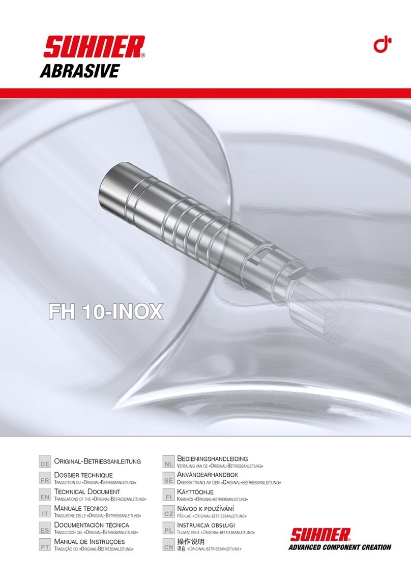 SUHNER ABRASIVE FH 10-INOX Technical manual