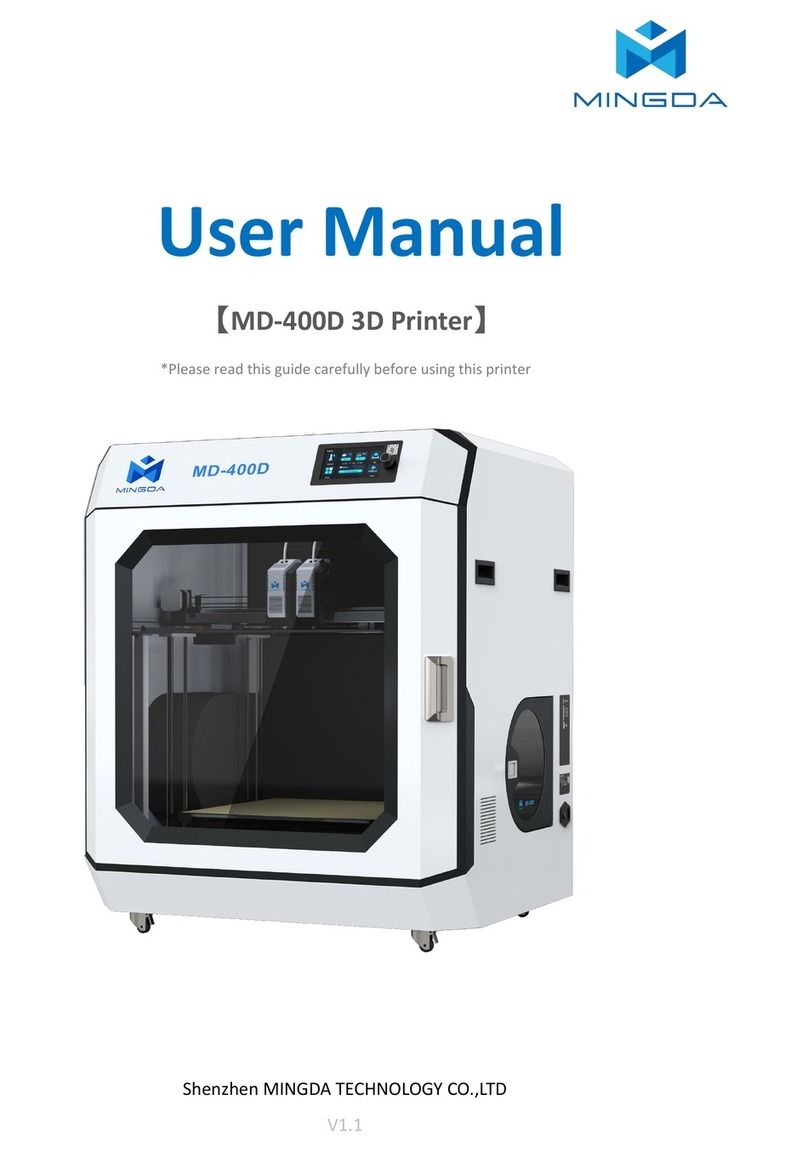 Mingda MD-400D User manual