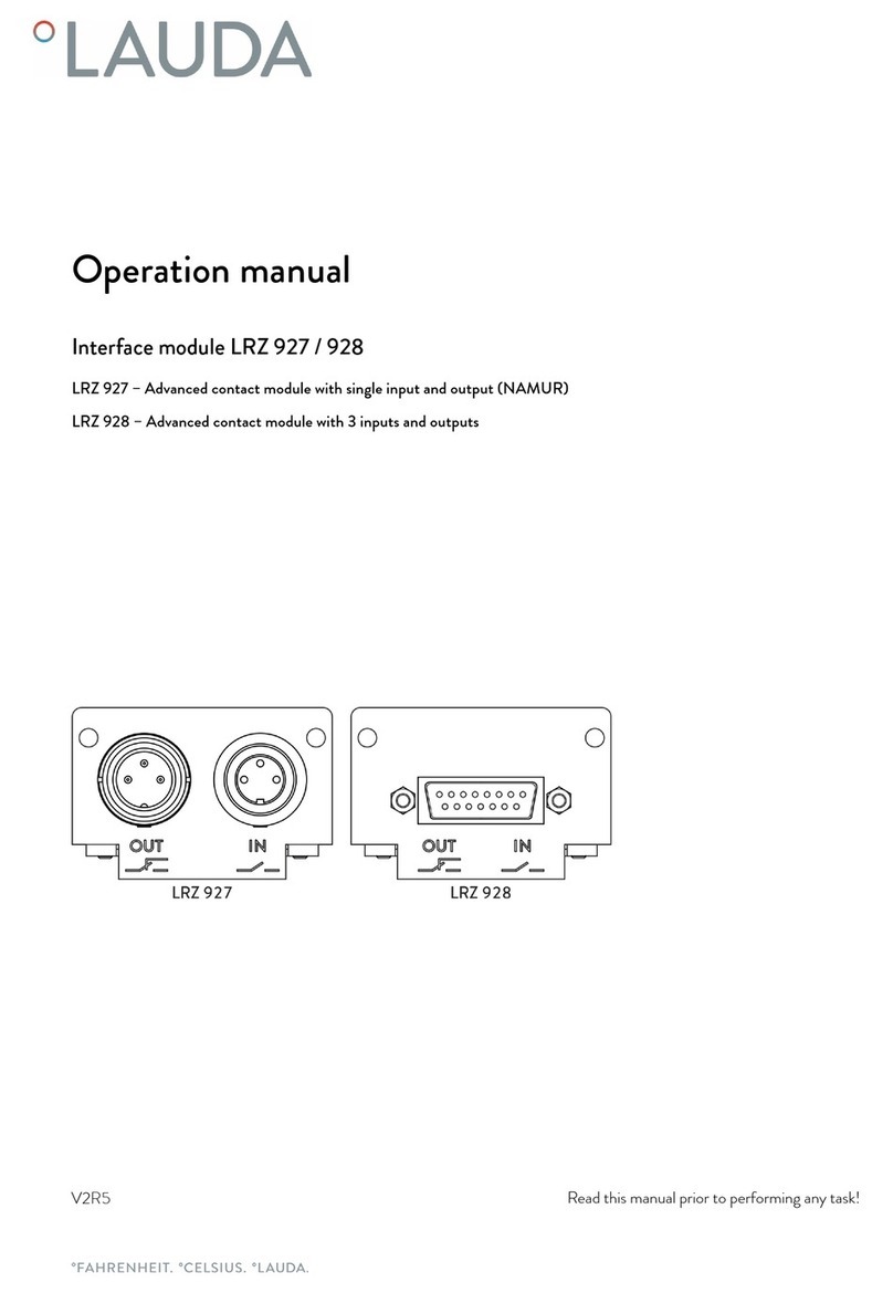 Lauda LRZ 927 User manual