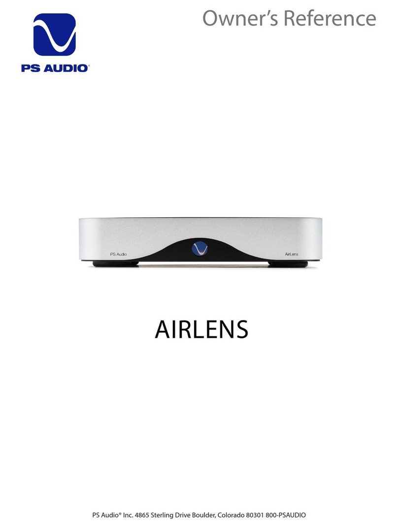 PS Audio AIRLENS Owner's reference
