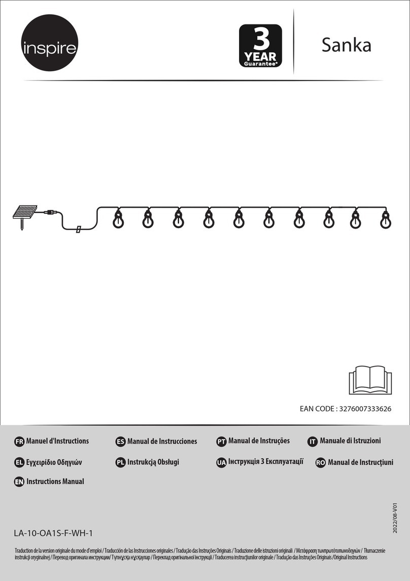 Inspire Sanka LA-10-OA1S-F-WH-1 User manual