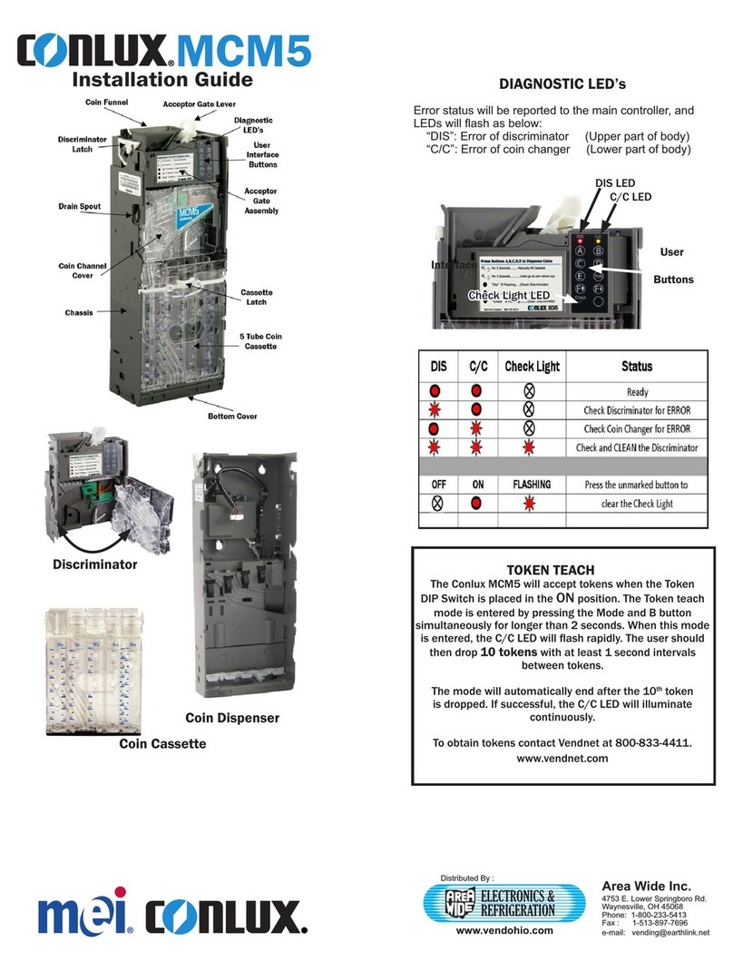 MEI Conlux MCM5 installation guide