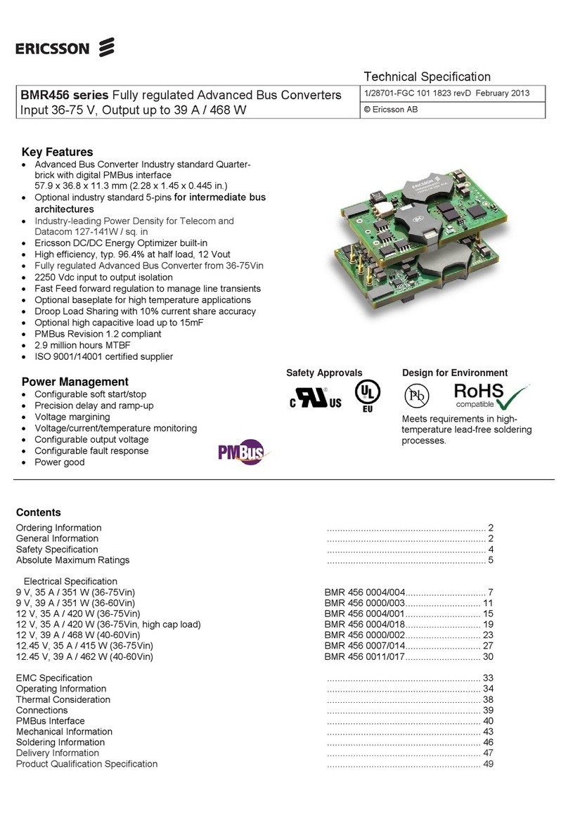 Ericsson BMR456 Series manual