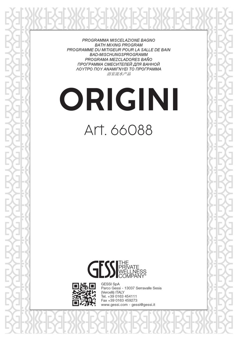 Gessi ORIGINI 66088 Bath Mixing Program Gessi ORIGINI 66088 Bath Mixing Program