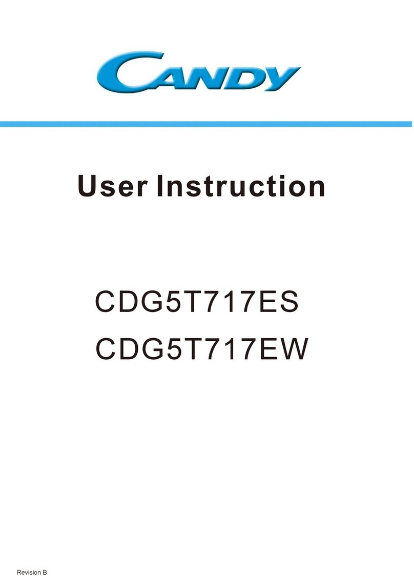 Candy CDG5T717ES Installation instructions