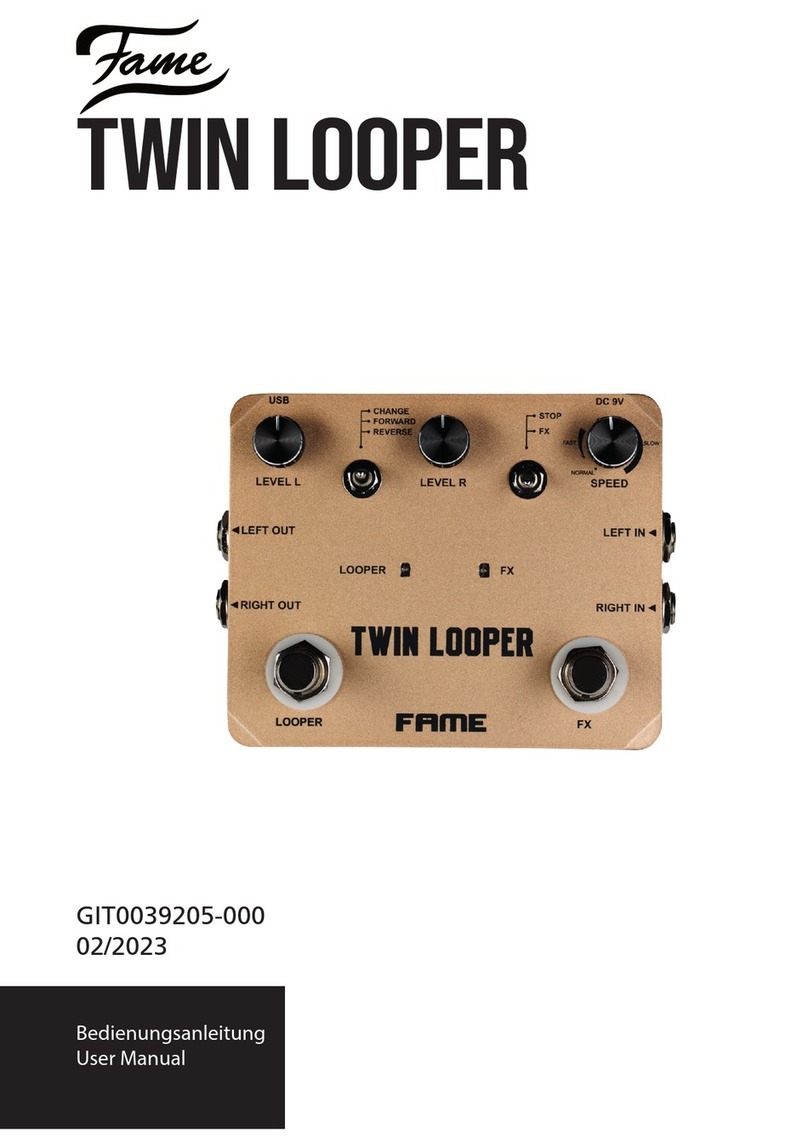 FAME Twin Looper user manual