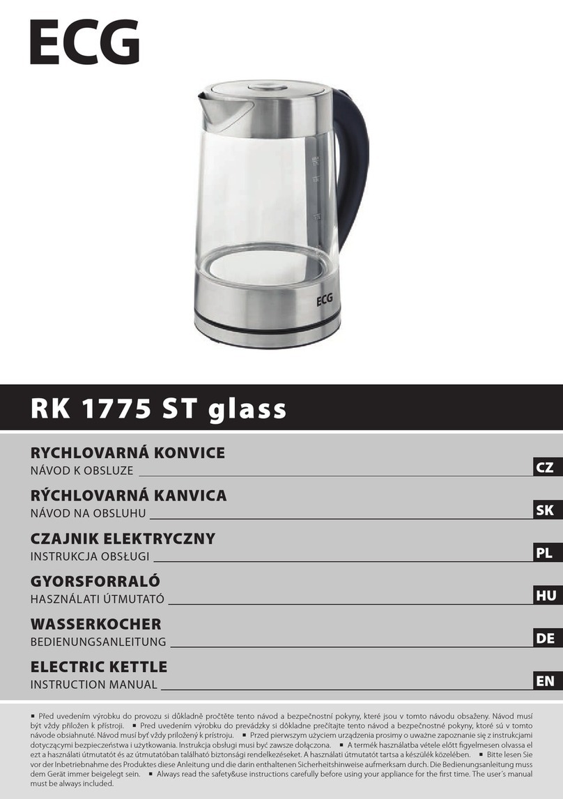 ECG RK 1775 ST glass User manual