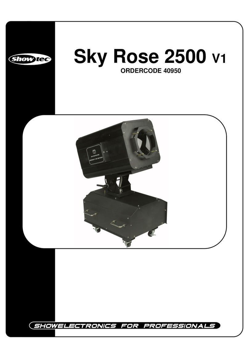 Show Tec Sky Rose 2500 V1 User manual