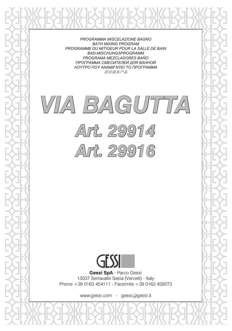 Gessi VIA BAGUTTA 29914 Troubleshooting guide