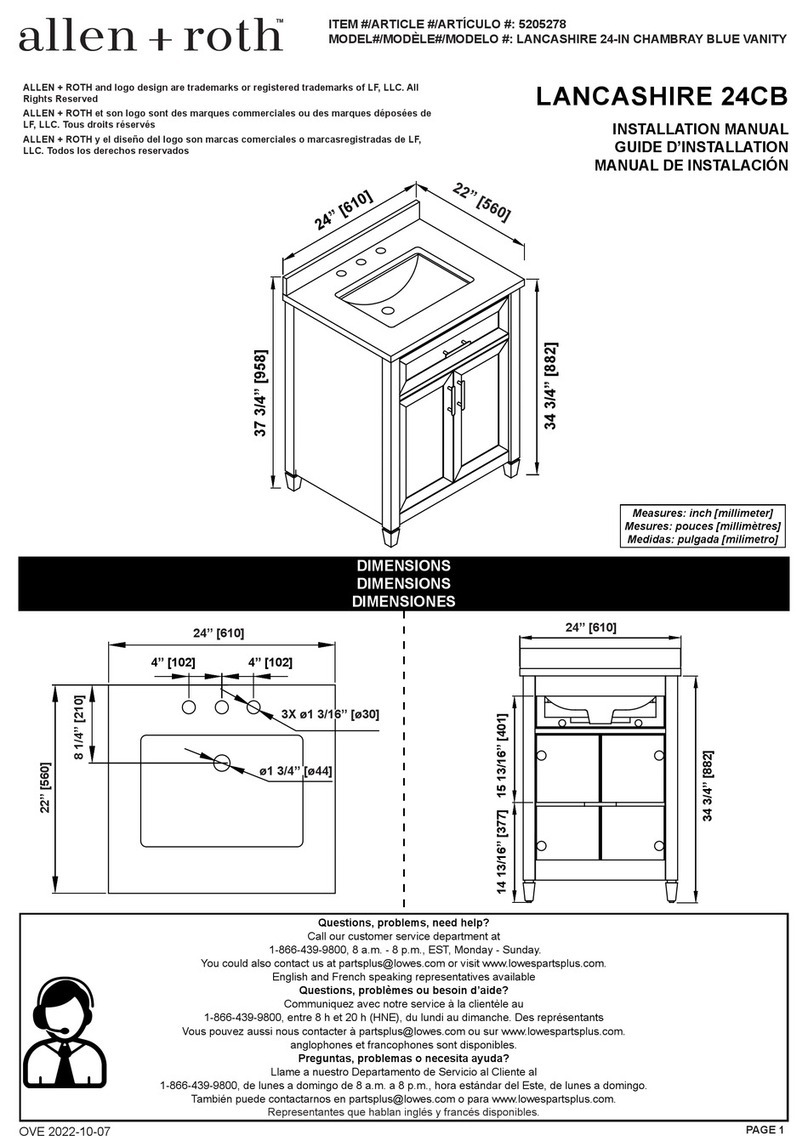 OVE LANCASHIRE 24CB installation manual