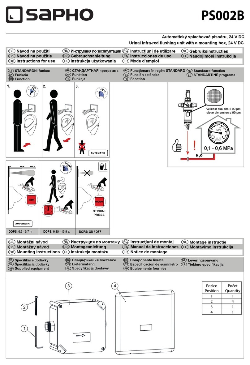 Sapho PS002B Instructions for use