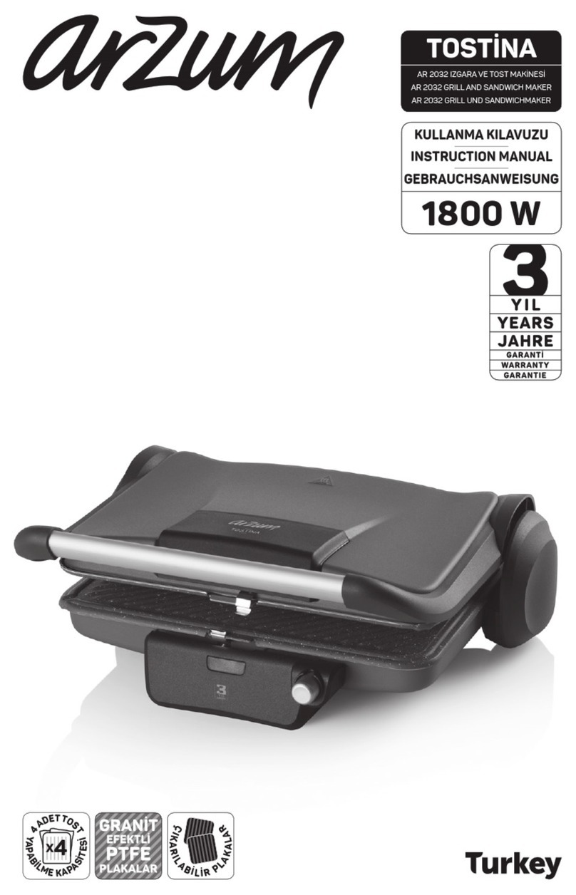 Arzum TOSTINA AR 2032 instruction manual