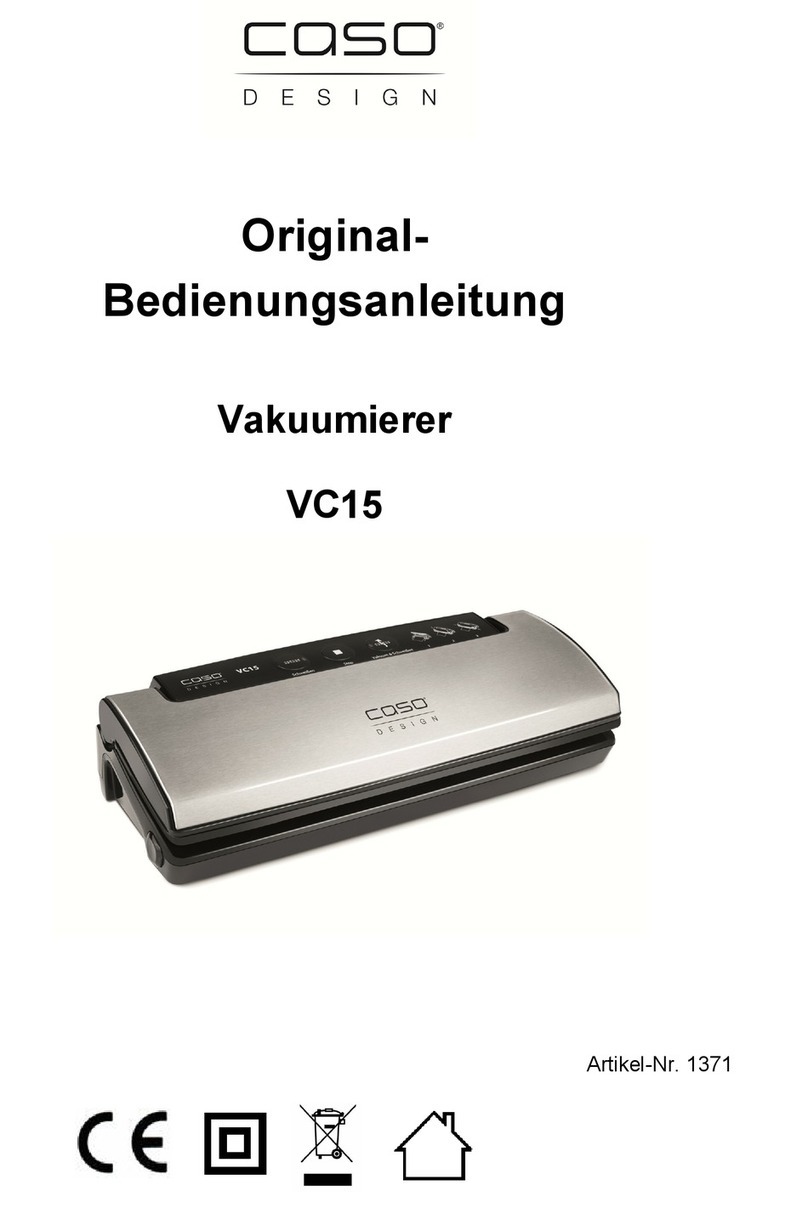CASO DESIGN VC15 Installation instructions