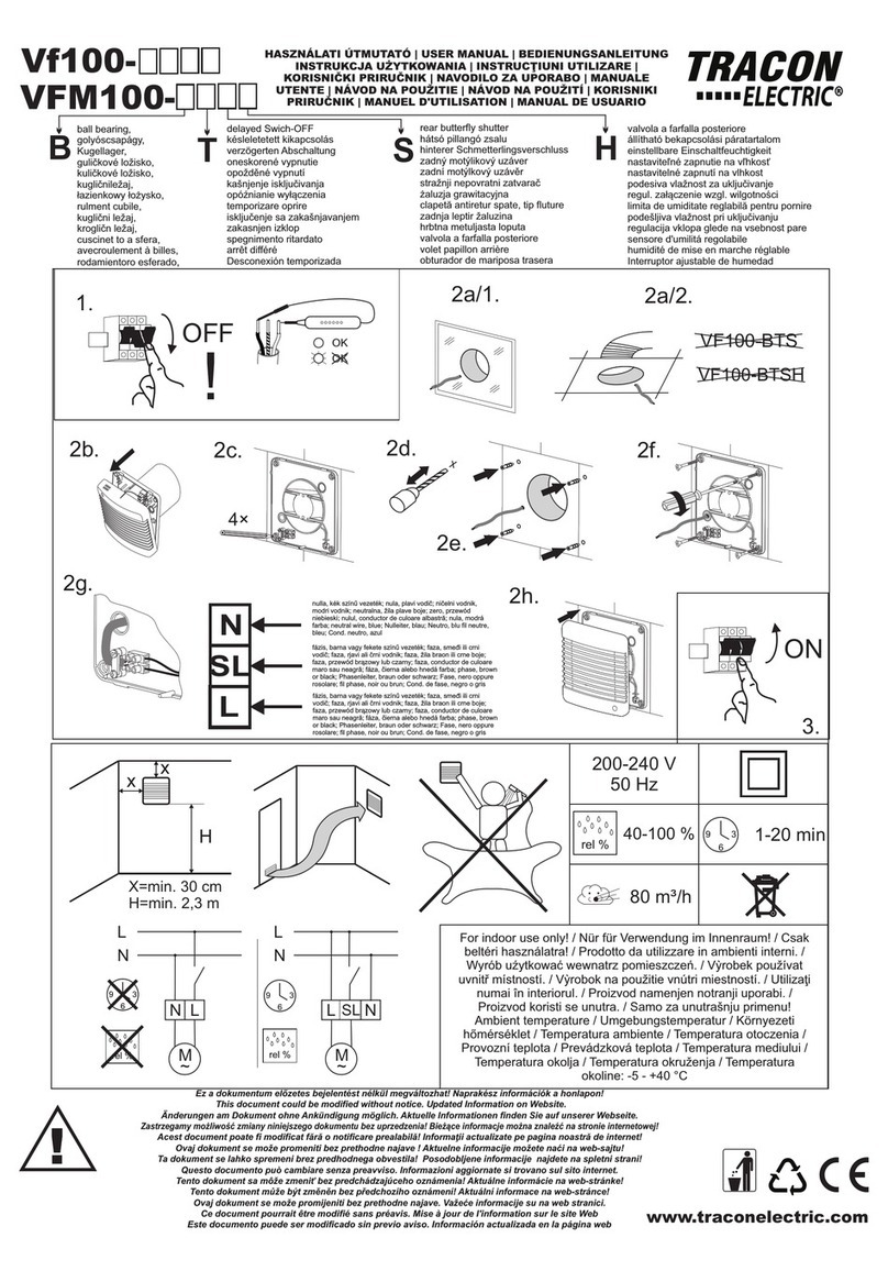 Tracon Electric VFM100 Series user manual