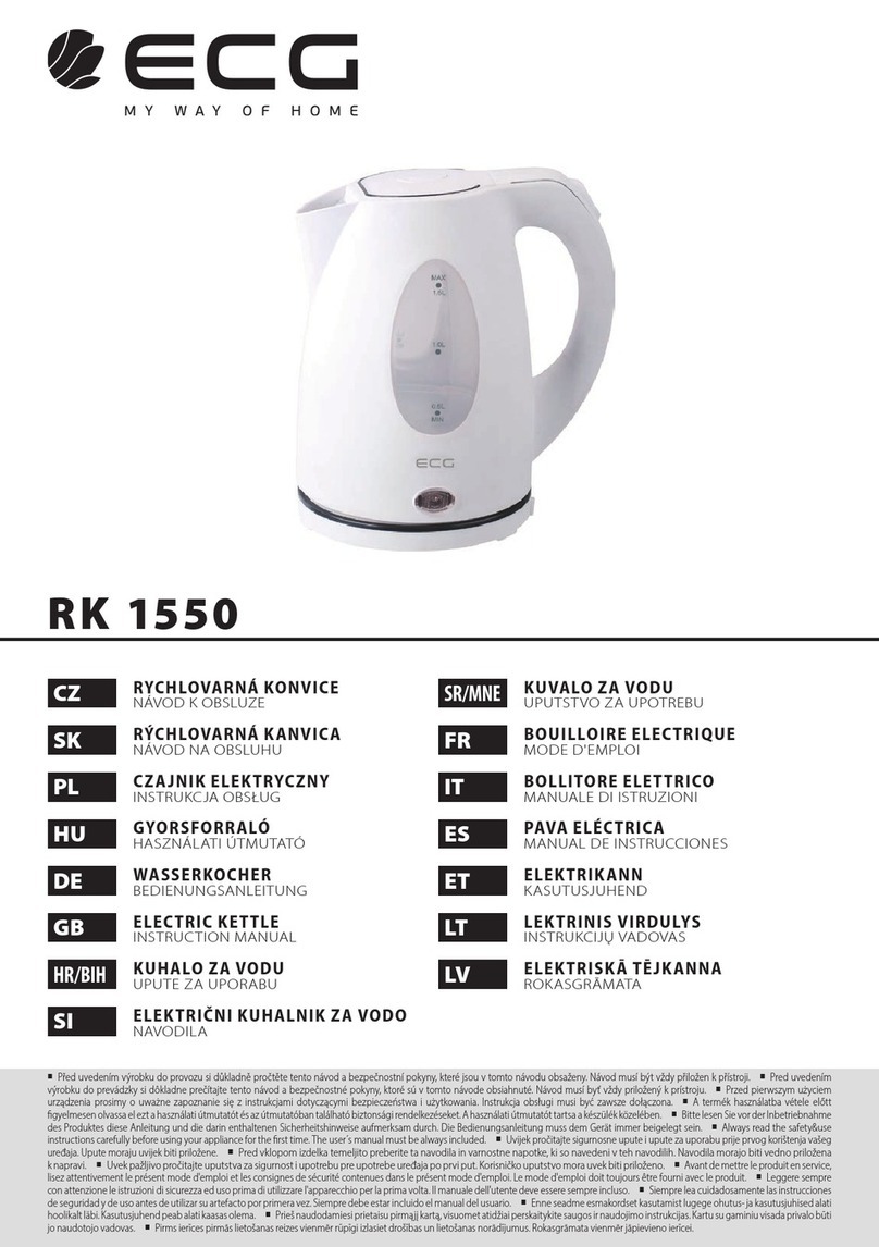 ECG RK 1550 User manual