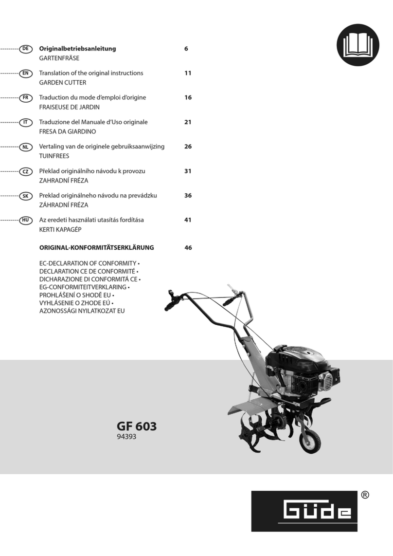 Gude GF 603 Translation of the original instructions