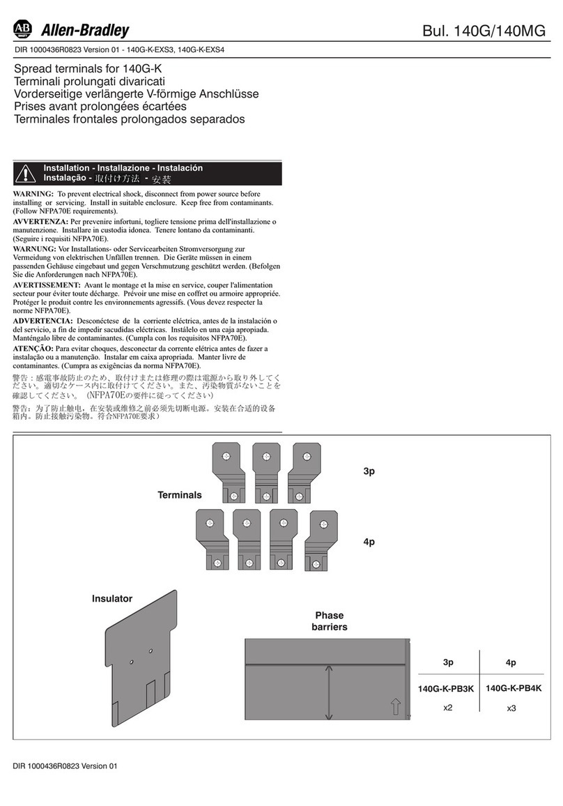 Allen-Bradley 140G-K-EXS3 User manual Allen-Bradley 140G-K-EXS3 User manual