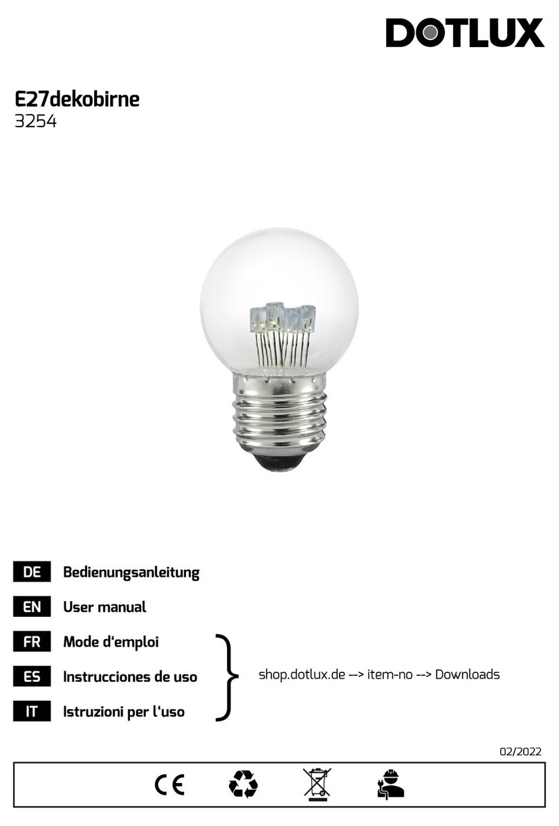 DOTLUX E27dekobirne User manual