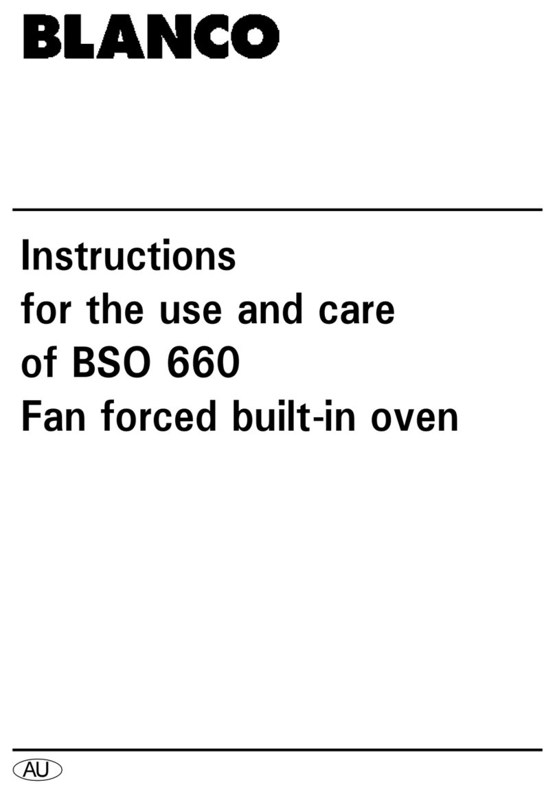 Blanco BSO 660 User manual Blanco BSO 660 User manual