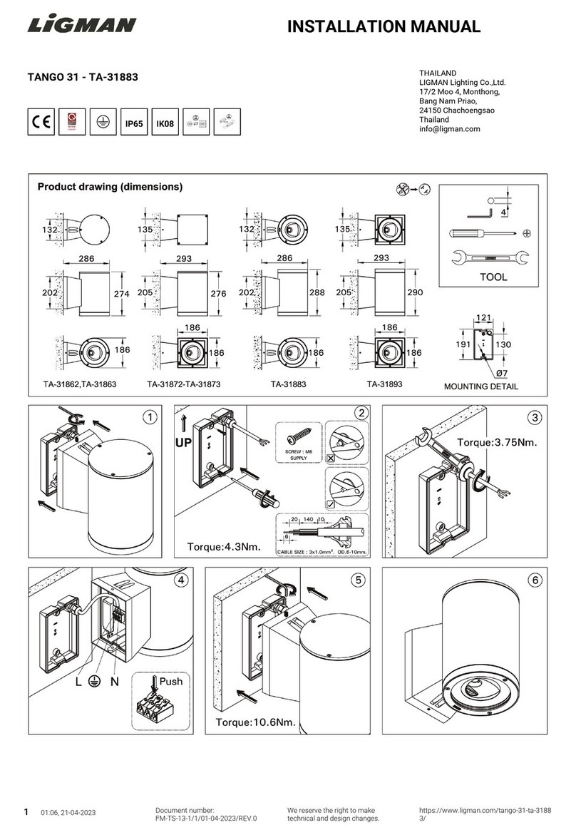 LIGMAN TA-31883 installation manual LIGMAN TA-31883 installation manual