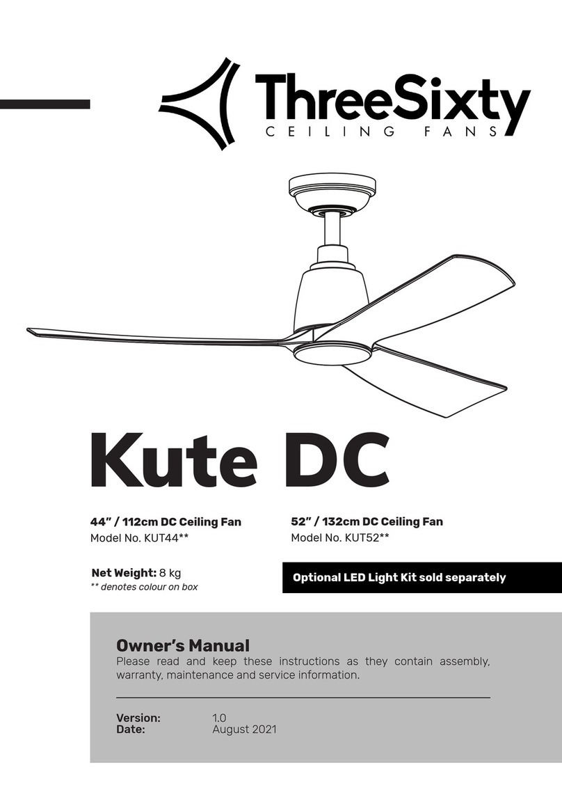 Three Sixty Kute DC KUT44 Series owner's manual