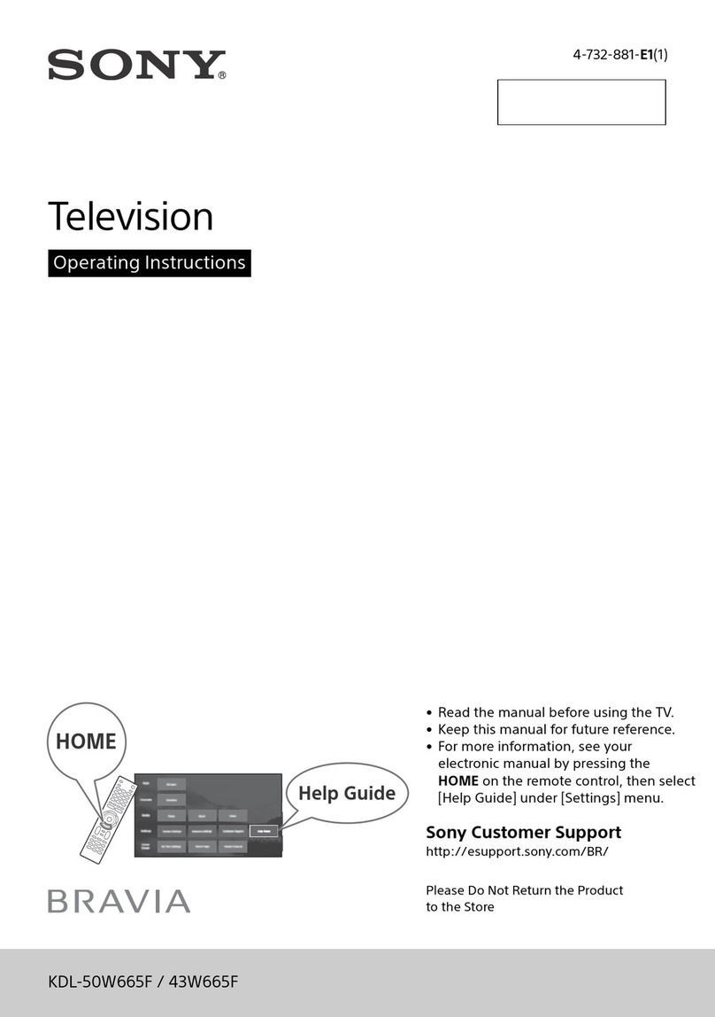 Sony KDL-50W665F User manual