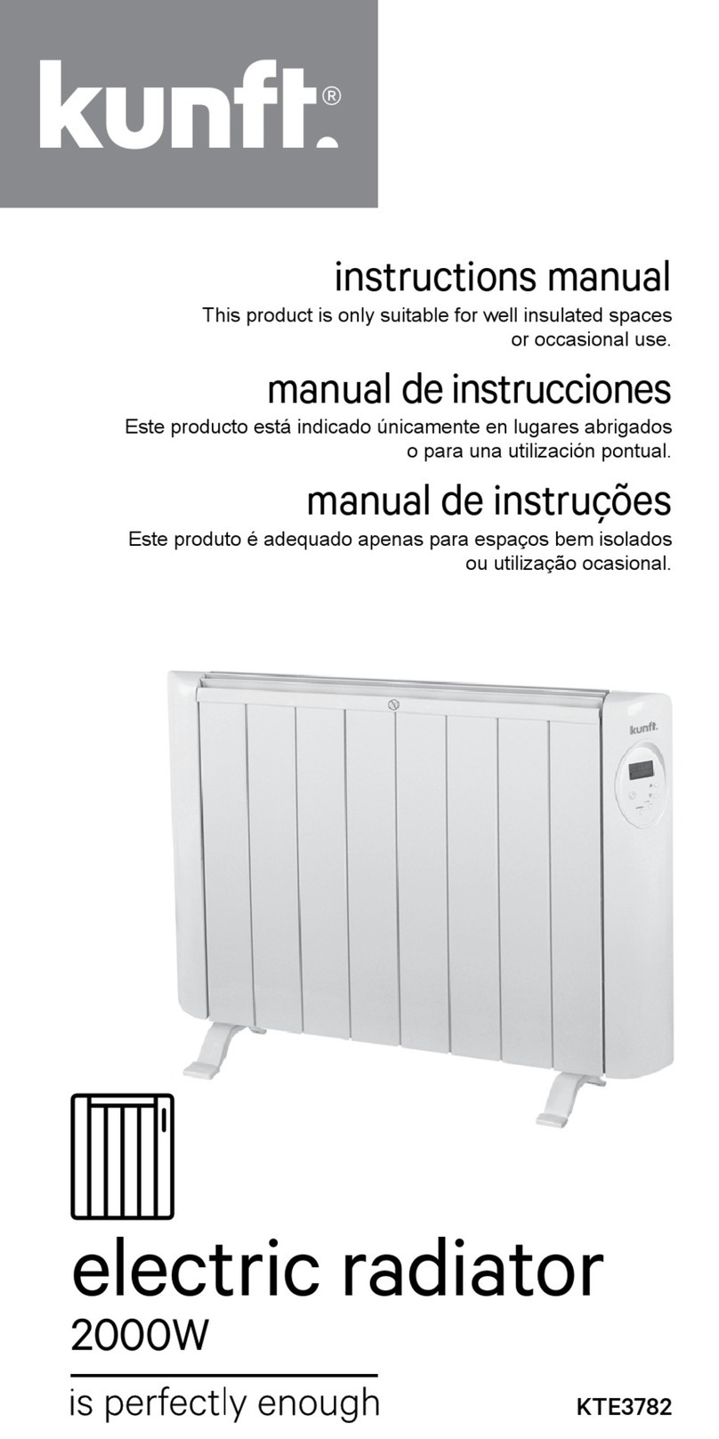 Kunft KTE3782 instruction manual