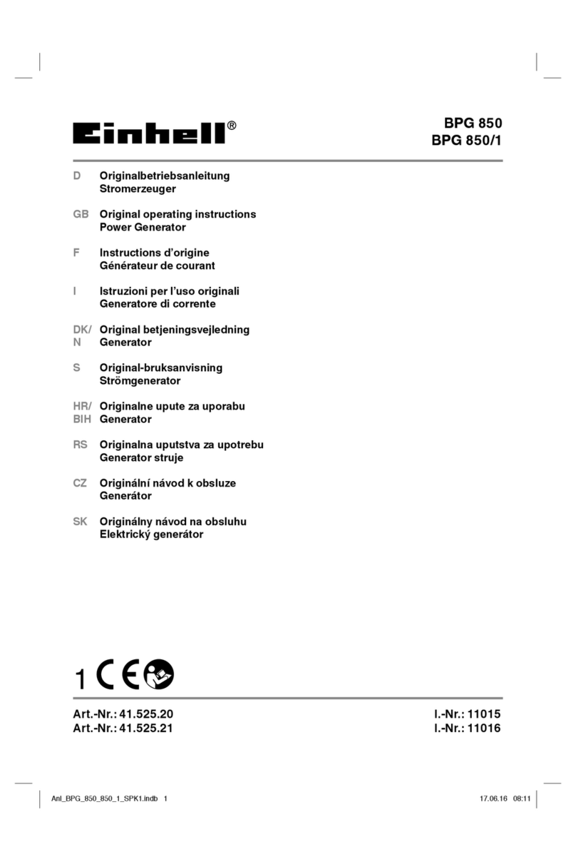 EINHELL BPG 850 User manual