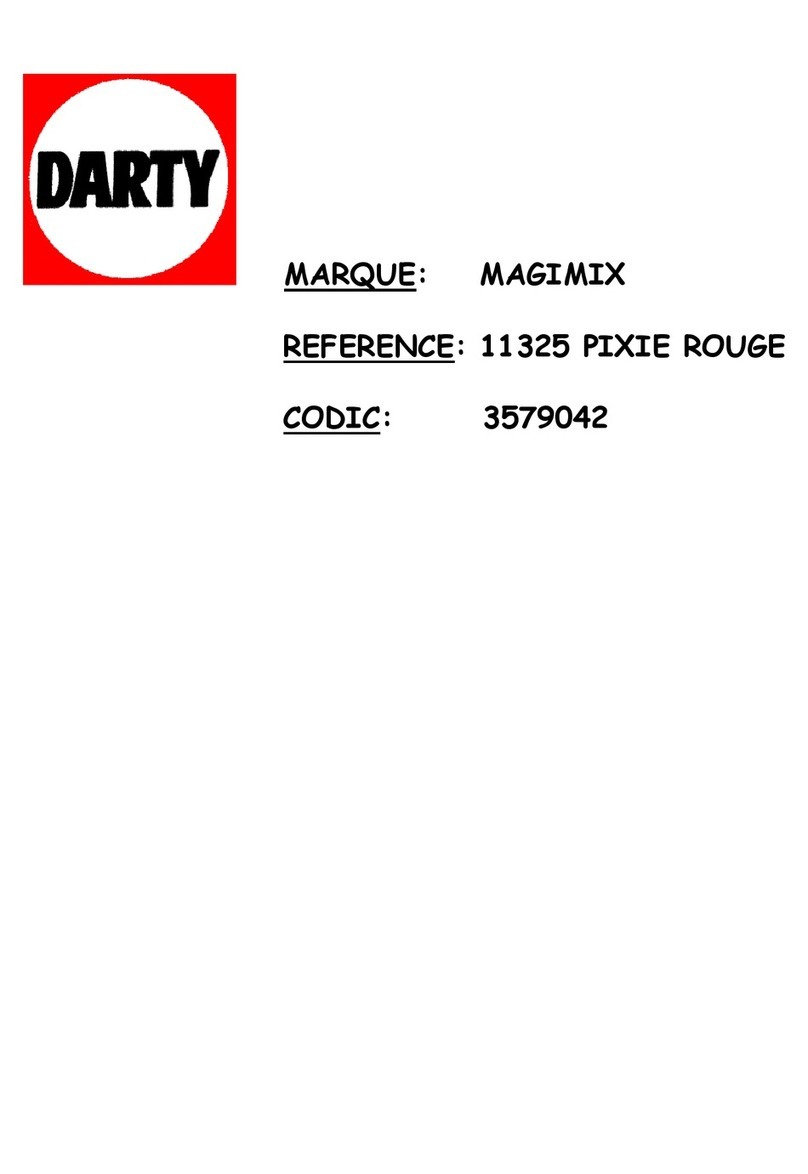 MAGIMIX PIXIE 11325 ROUGE instruction manual