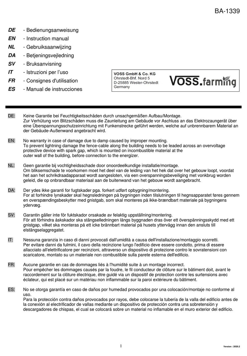 VOSS.farming BA-1339 instruction manual