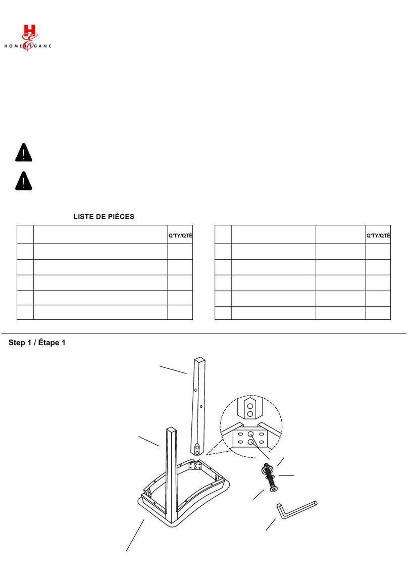 Homelegance 5682BLK-18 Assembly instruction