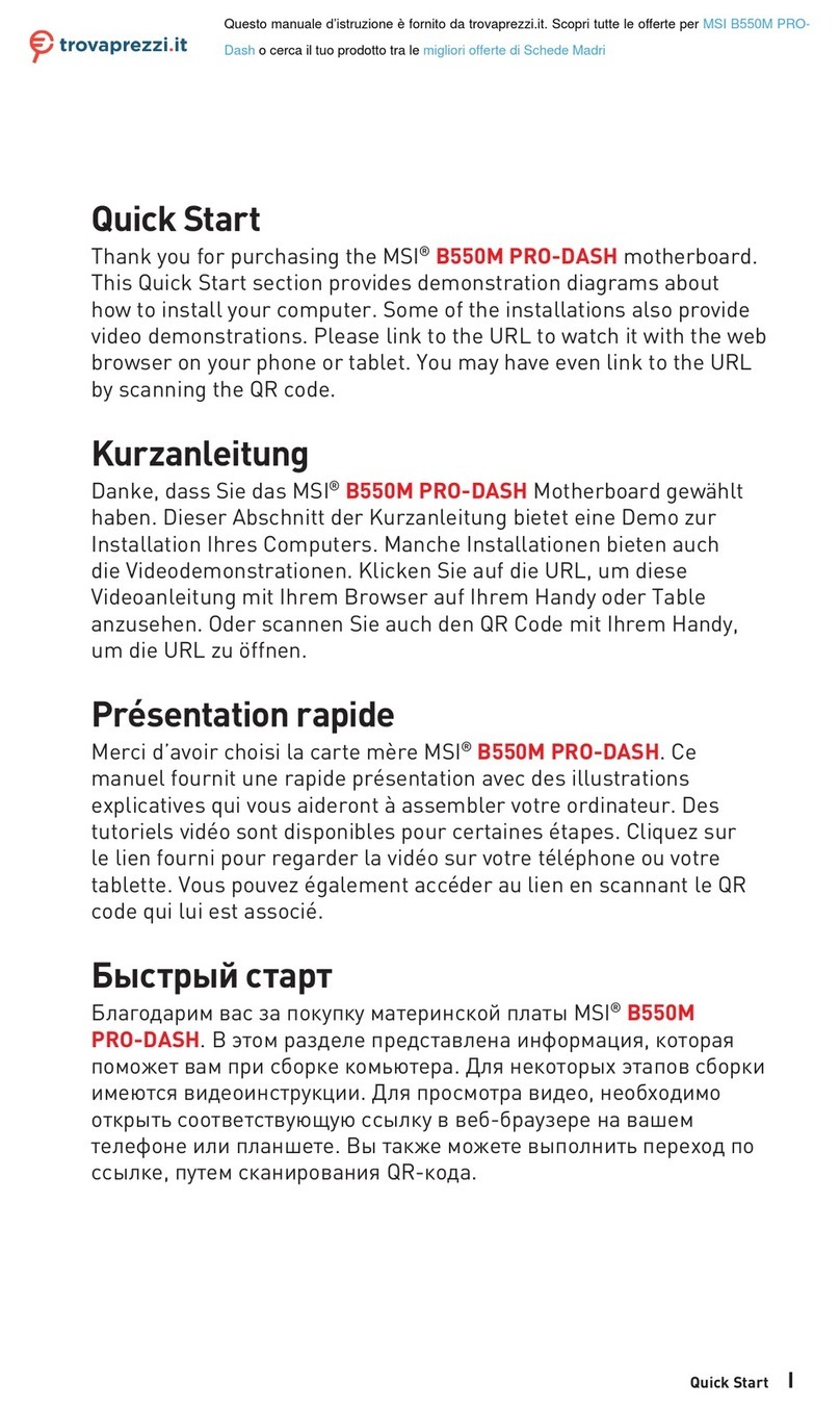 MSI B550M PRO-DASH quick start