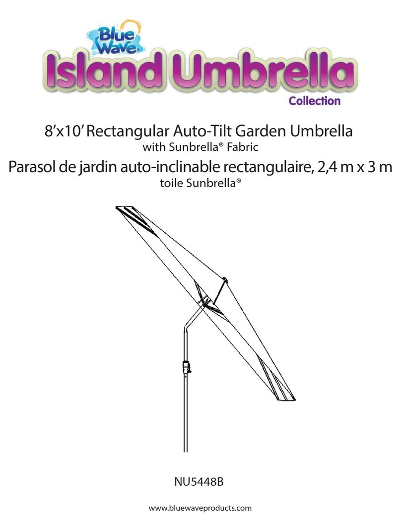 Blue Wave Osland Umbrella NU5448B quick start guide Blue Wave Osland Umbrella NU5448B quick start guide