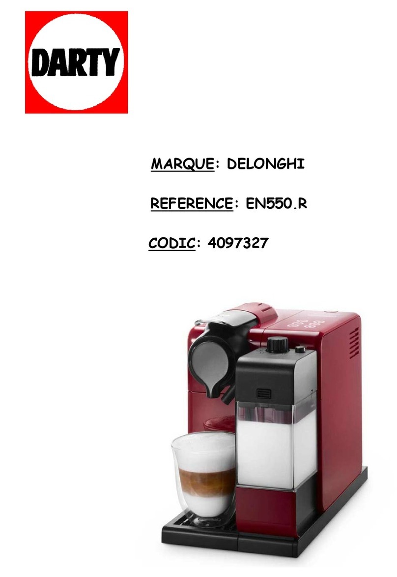 DèLonghi NESPRESSO My Machine Lattissima Touch... User manual