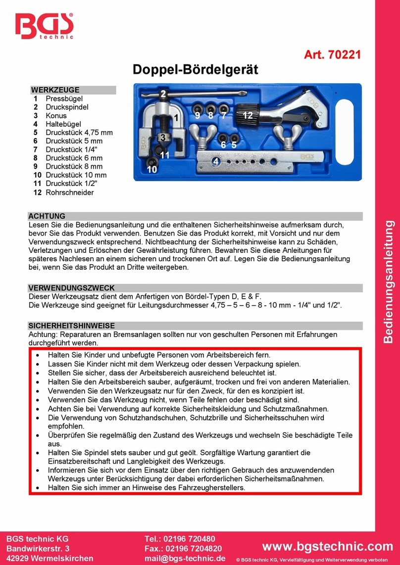 BGS technic 70221 quick start guide