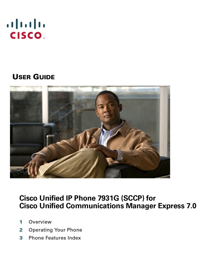 Cisco 7931G - Unified IP Phone VoIP User manual