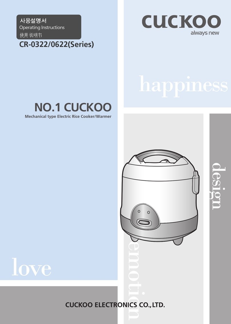 Cuckoo CR-0322 Series User manual