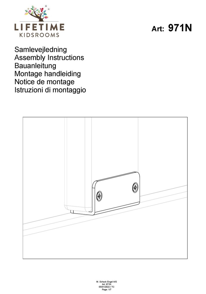 Lifetime Kidsrooms 971N Assembly instructions Lifetime Kidsrooms 971N Assembly instructions