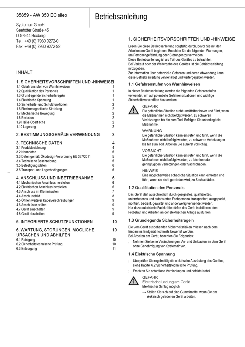 System air AW 350 EC sileo User manual