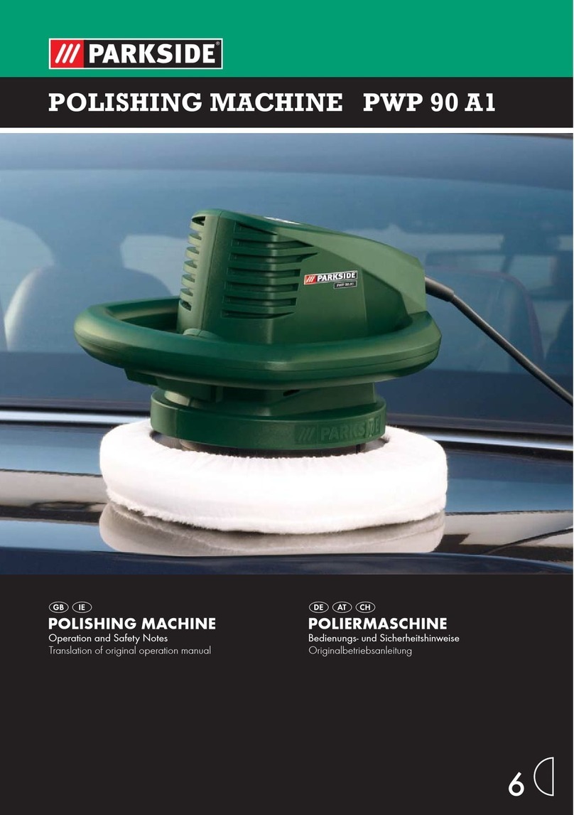 Parkside PWP 90 A1 POLISHING MACHINE Operation and safety notes