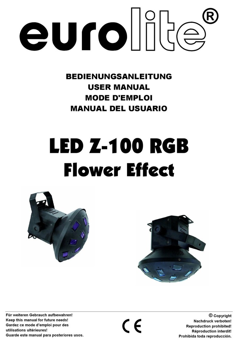 EuroLite LED Z-100 RGB Flower Effect user manual