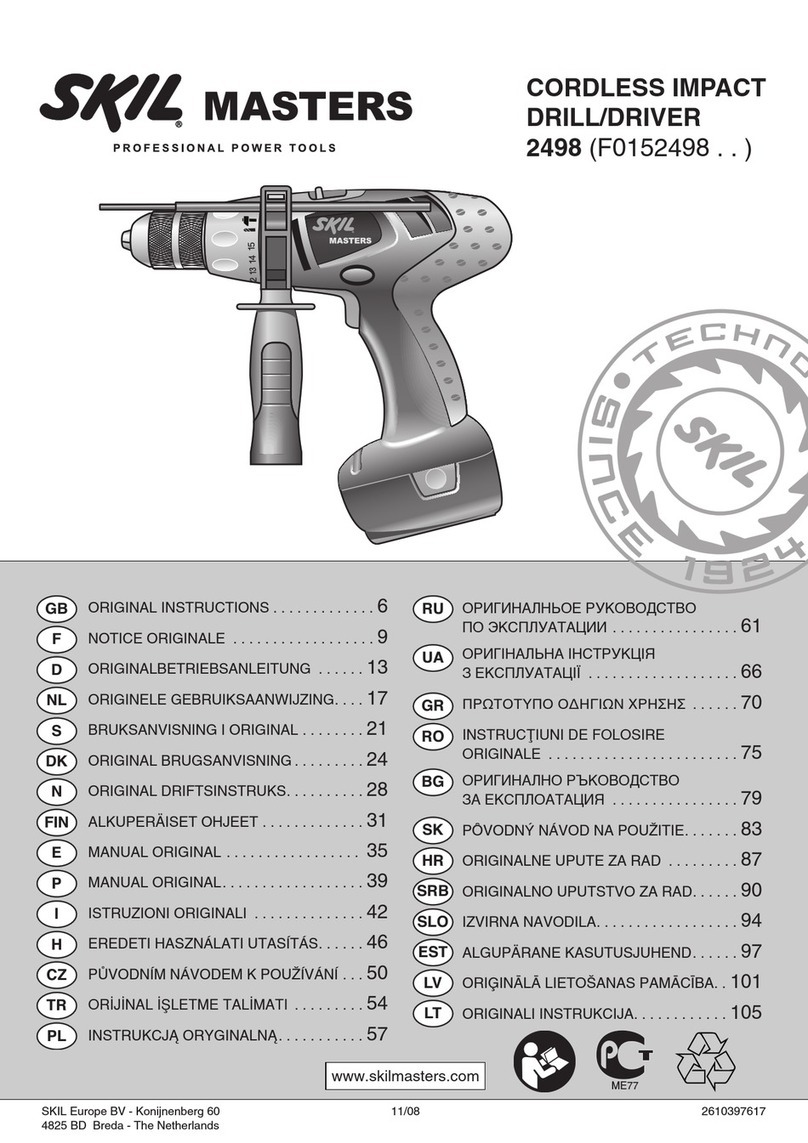 SKIL MASTERS 2498 Original instructions