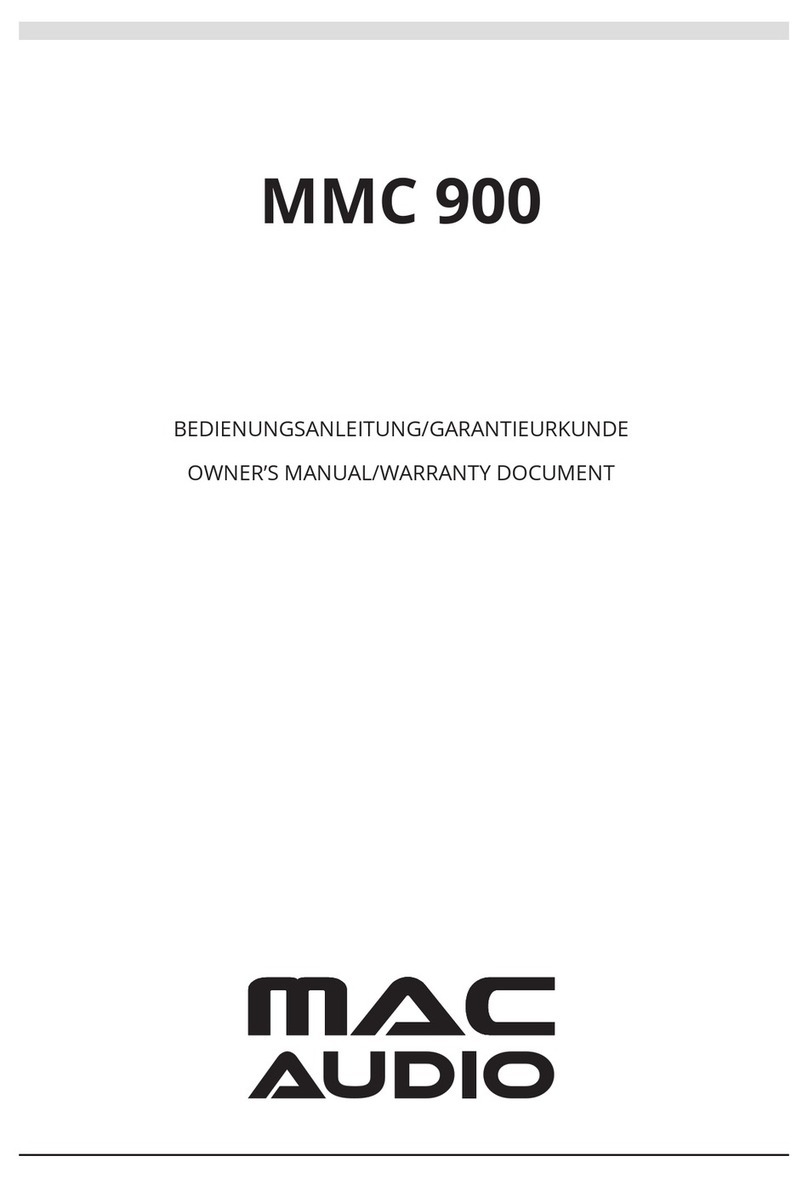 MAC Audio MMC 900 Planning guide