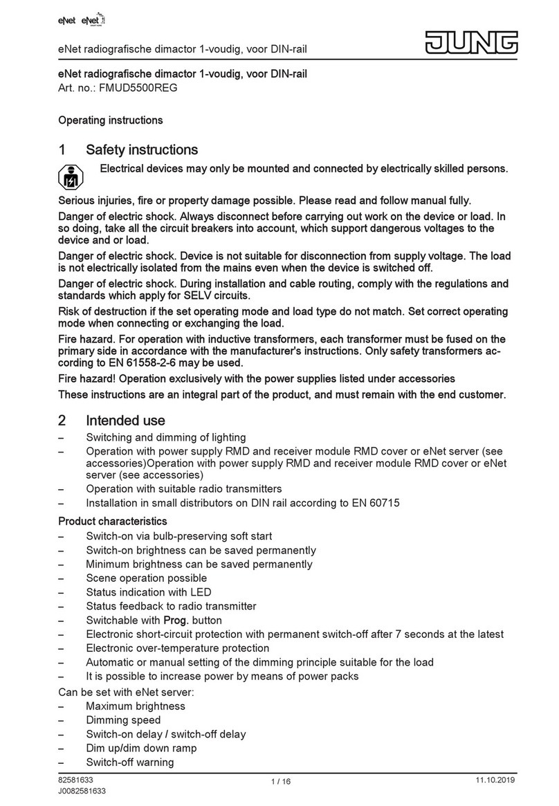 Jung eNet FMUD5500REG operating instructions