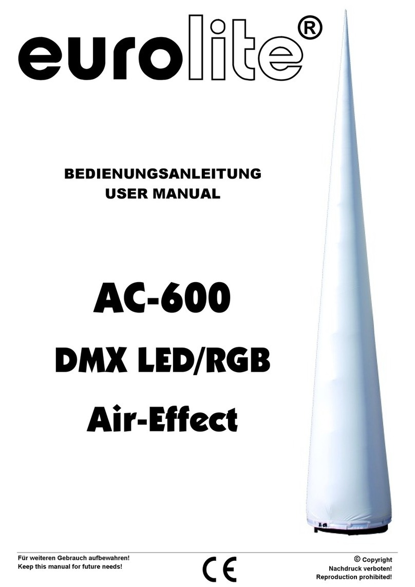 EuroLite AC-600 DMX LED/RGB Air-Effect User manual
