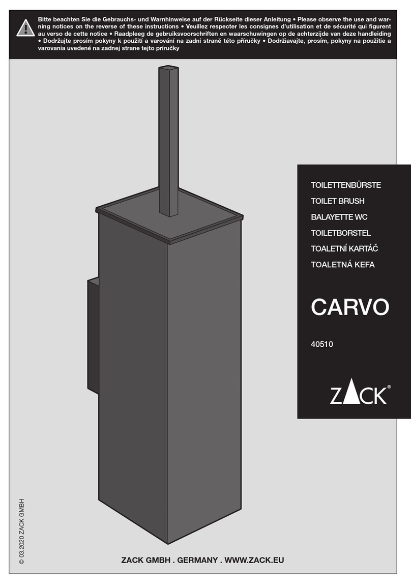 ZACK CARVO 40510 quick start guide ZACK CARVO 40510 quick start guide