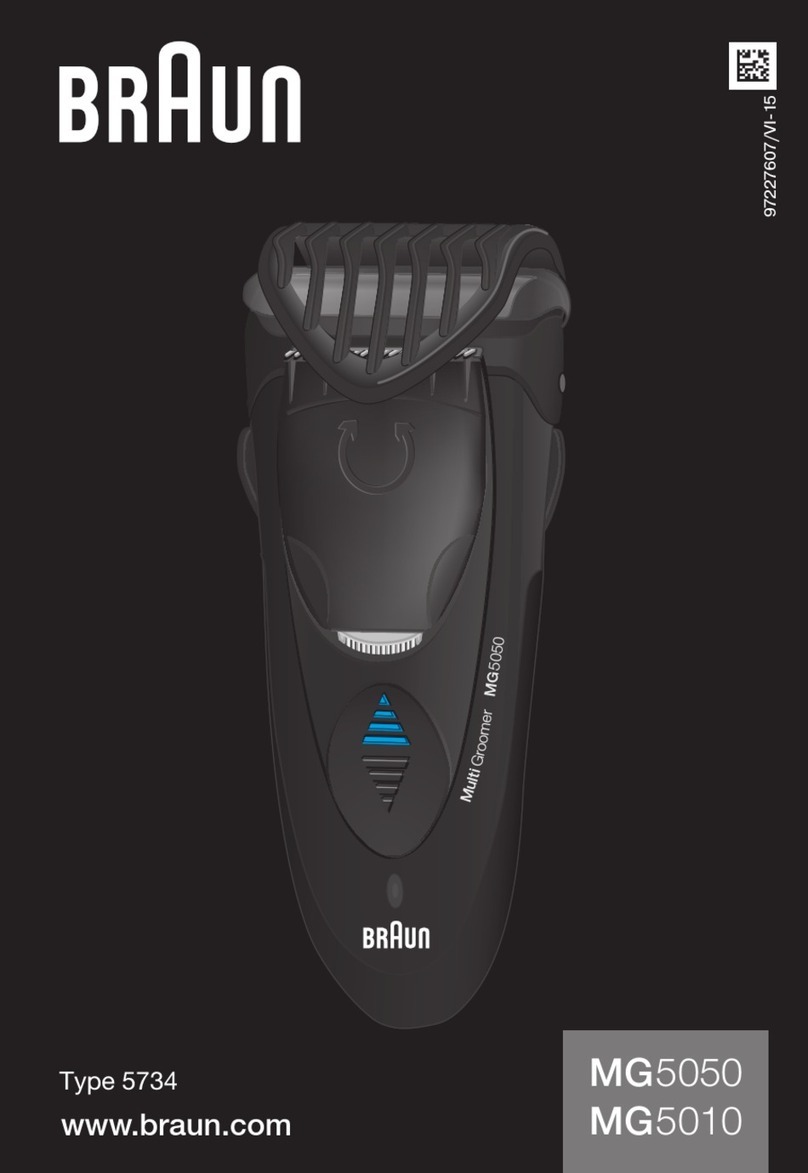 Braun MG5050 User manual