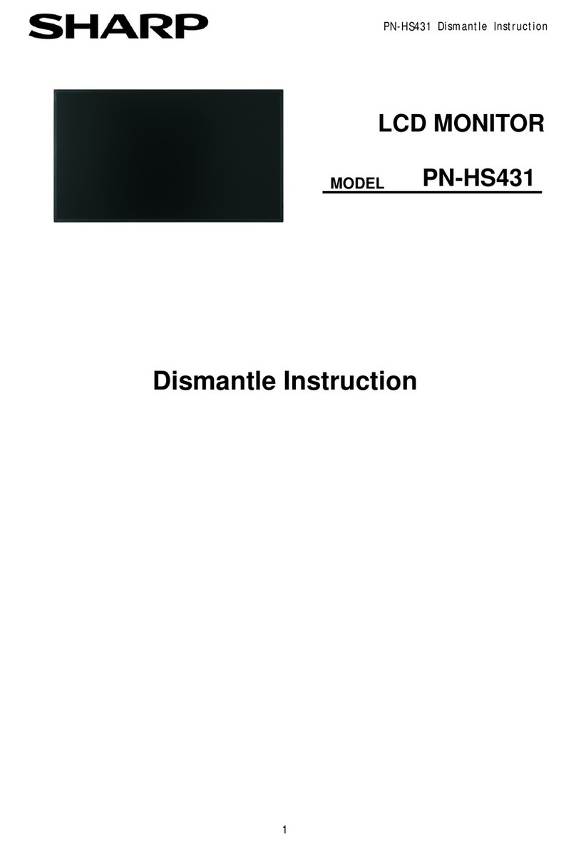 Sharp PN-HS431 ASSEMBLY & DISMANTLE INSTRUCTIONS