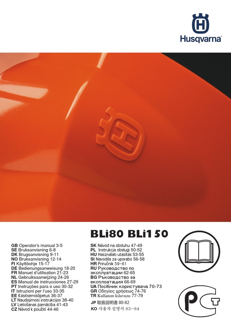 Husqvarna BLi150 User manual